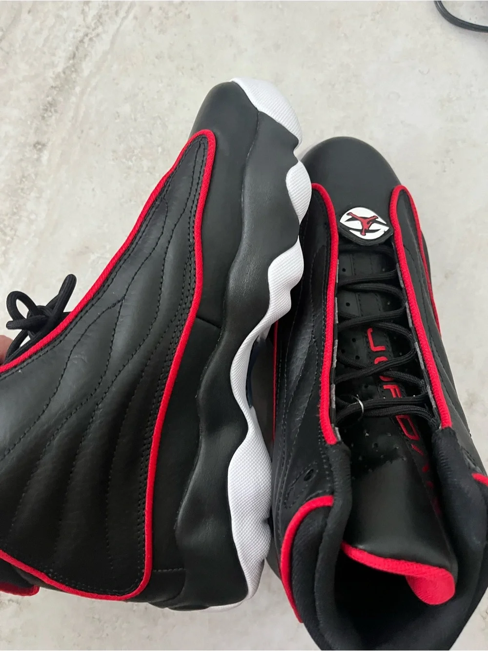 Nike Jordan  Pro Strong Black University Red White Sneaker (GS) DC7911-061 Size